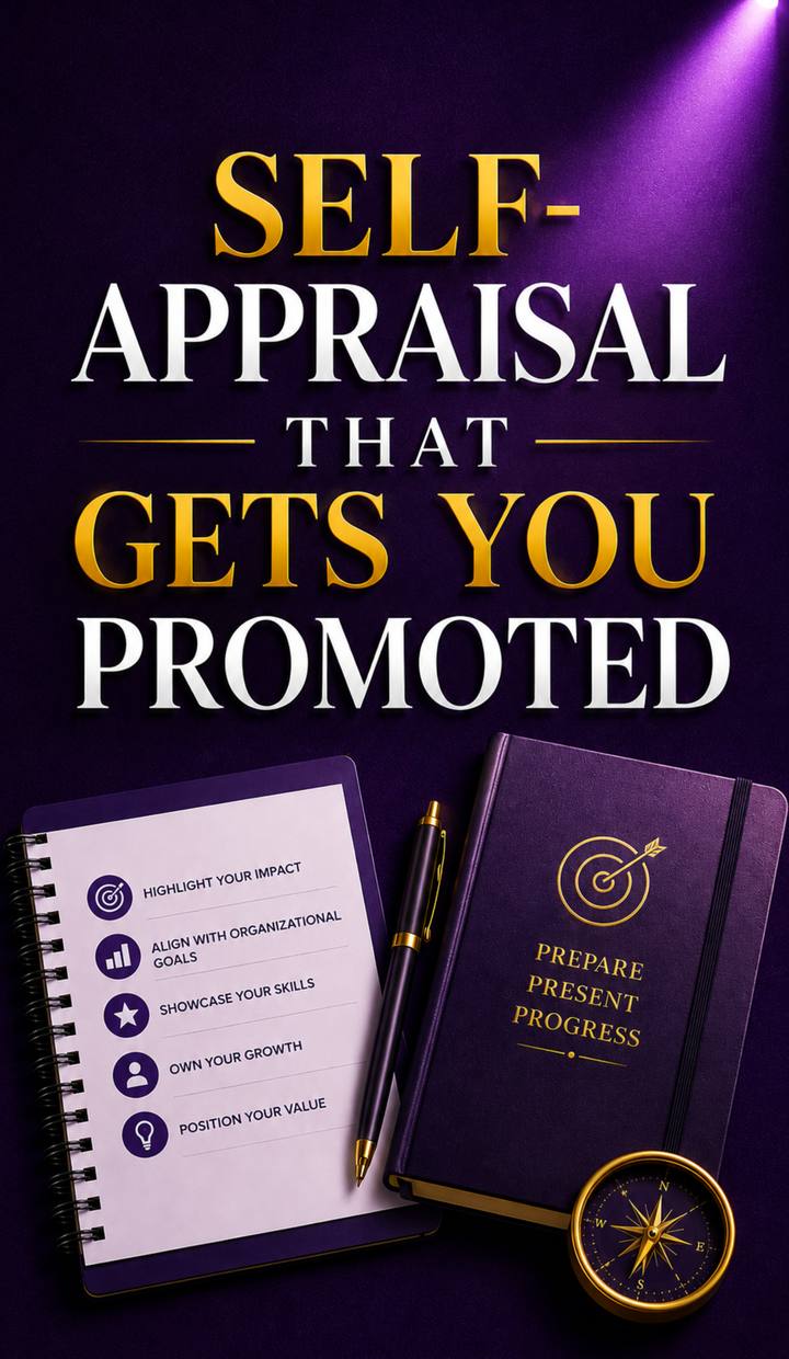 Self-appraisal template that supports promotion conversations